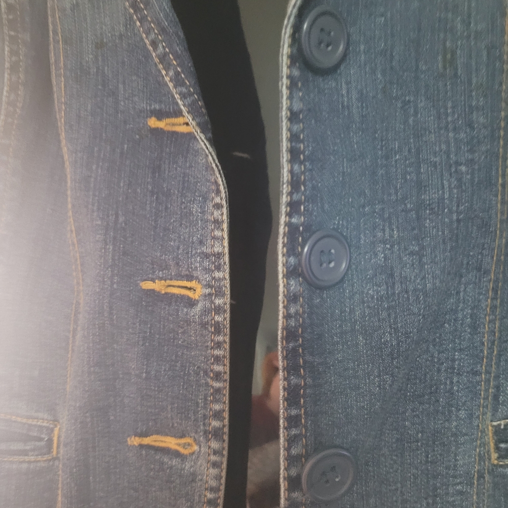 St. John's Bay Women's Blue Jean Jacket - Picture 3 of 10